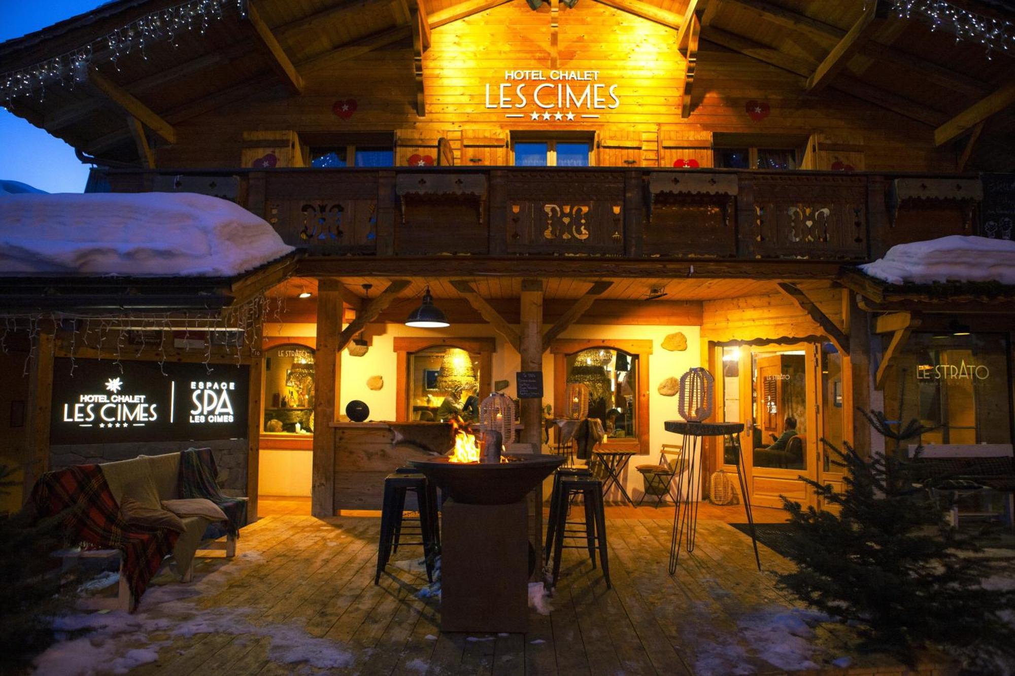 Chalet-Hotel Les Cimes Le Grand-Bornand Exterior foto